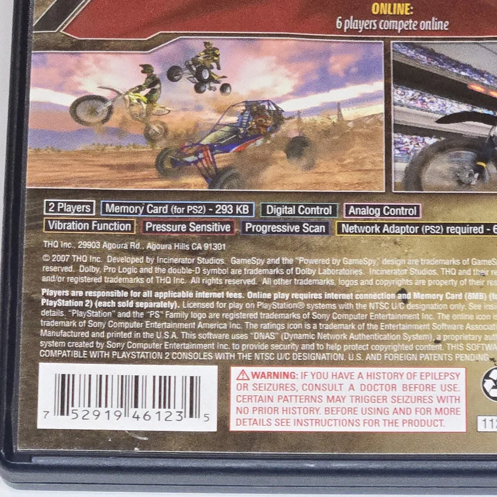 MX vs. ATV Untamed for PlayStation 2 Ps2 THQ Complete Tested Working With Manual